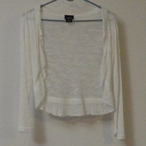 Slightly Sheer White Rue 21 Cover Up Cardigan